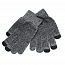 Перчатки трикотажные для емкостных дисплеев Greengo (Польша) N-06 черно-серые