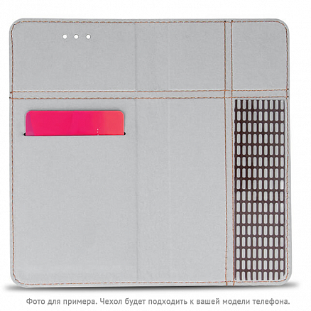 Чехол для телефона от 5.2 до 5.4 дюйма универсальный кожаный - книжка GreenGo Smart Fold белый