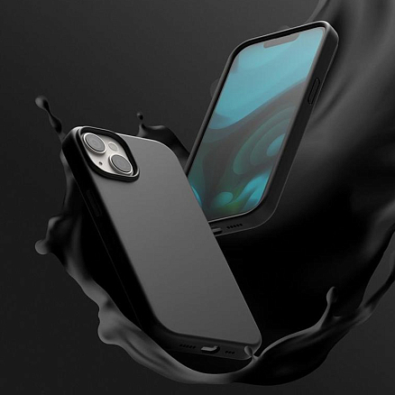 Чехол для iPhone 14 Plus гибридный Ringke Silicone черный