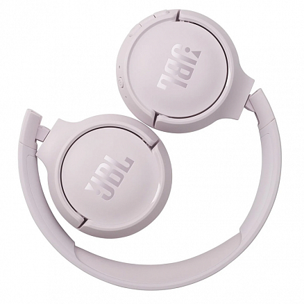 Наушники беспроводные Bluetooth JBL T510BT накладные с микрофоном складные розовые