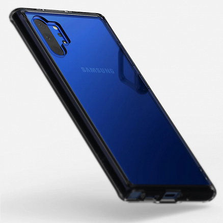 Чехол для Samsung Galaxy Note 10+ гибридный Ringke Fusion прозрачно-черный