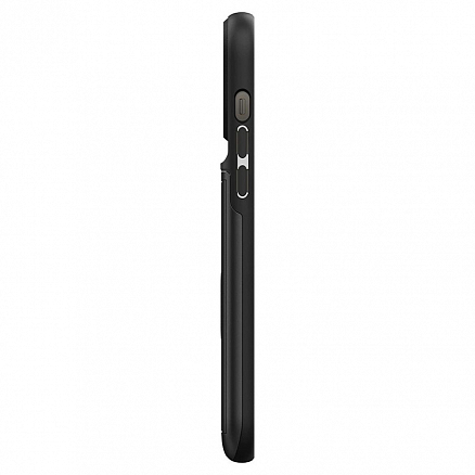 Чехол для iPhone 13 Pro Max гибридный со слотом для карты Spigen Slim Armor CS черный