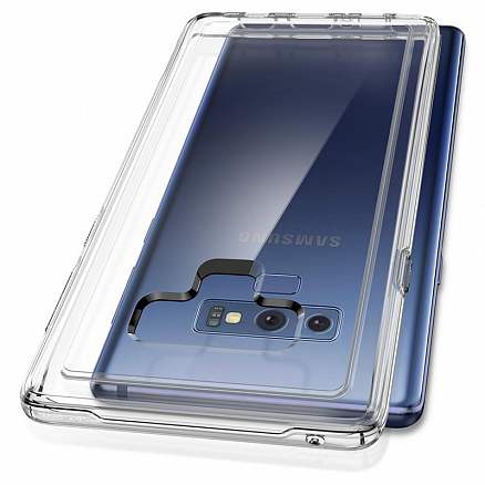 Чехол для Samsung Galaxy Note 9 N960 гибридный тонкий Spigen SGP Slim Armor Crystal прозрачный