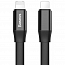 Кабель USB - MicroUSB, Lightning для зарядки 23 см 2А плоский Baseus Portable черный