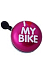 Звонок велосипедный Liix Ding Dong I Love My Bike розовый