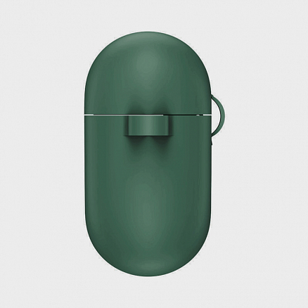 Чехол для наушников AirPods Pro силиконовый Hang полуночный зеленый