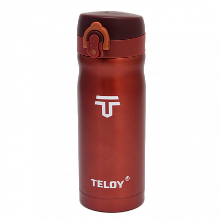 Термос (термобутылка) Teloy TNY-1004 350 мл красный