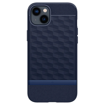 Чехол для iPhone 14 гибридный Spigen Caseology Parallax MagSafe синий