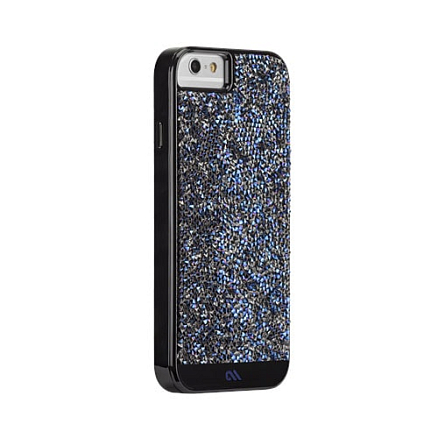 Чехол для iPhone 6, 6S пластиковый с кристаллами Case-mate (США) Brilliance черный