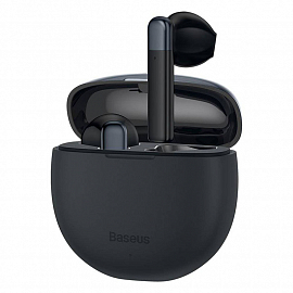 Наушники TWS беспроводные Bluetooth Baseus Encok W2 AirNora вкладыши с микрофоном черные