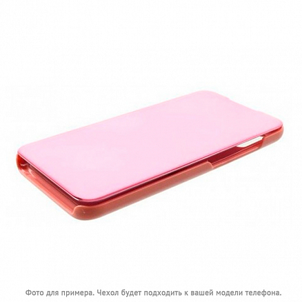 Чехол для Xiaomi Redmi Note 8T книжка Hurtel Clear View розовый