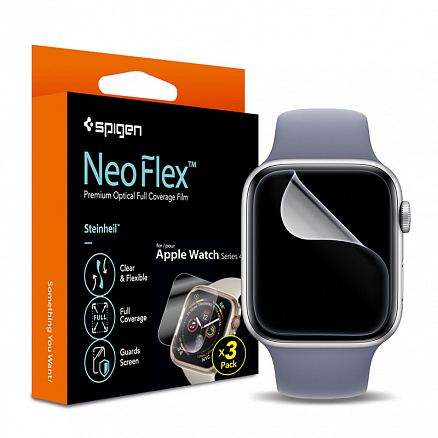Пленка защитная на экран для для Apple Watch 44 мм Spigen SGP Neo Flex комплект 3 шт.