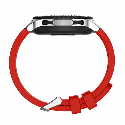 Ремешок-браслет для Samsung Galaxy Watch 46 мм, Gear S3 силиконовый Nova Flexible красный