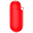 Чехол для наушников AirPods с поддержкой беспроводной зарядки Baseus красный
