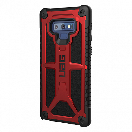 Чехол для Samsung Galaxy Note 9 N960 гибридный для экстремальной защиты Urban Armor Gear UAG Monarch черно-красный