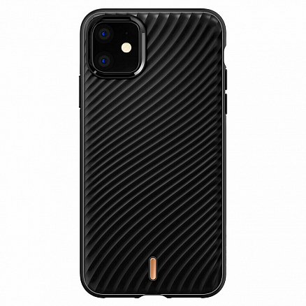 Чехол для iPhone 11 гелевый Spigen Сyrill Wave Shell черный