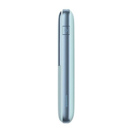 Внешний аккумулятор Baseus Bipow Pro Digital Overseas Edition с дисплеем 10000мАч (USB, Type-C, ток 3А, быстрая зарядка PD, QC 3.0, 20Вт) голубой