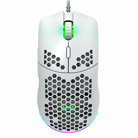 Мышь проводная USB оптическая Canyon Puncher GM-11 с подсветкой 6 кнопок 3200 dpi игровая белая