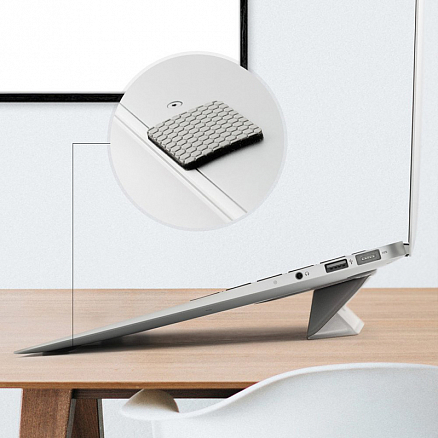 Подставка для ноутбука складная портативная Ringke Laptop Stand серая