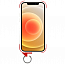 Чехол для iPhone 12 Mini гибридный Skinarma Dotto черно-красный