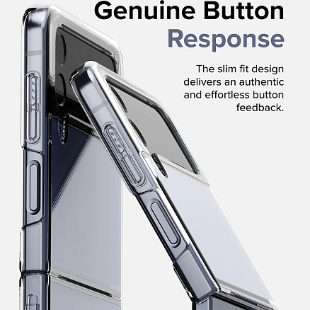 Чехол для Samsung Galaxy Z Flip 4 ультратонкий пластиковый Ringke Slim прозрачный
