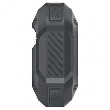 Чехол для наушников AirPods Pro гелевый Spigen SGP Tough Armor темно-серый