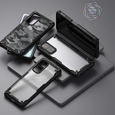 Чехол для Xiaomi Mi 10T, Mi 10T Pro гибридный Ringke Fusion X черный