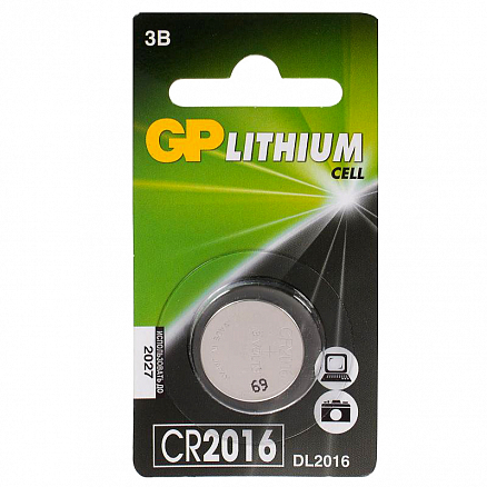 Батарейка CR2016 литиевая GP 1 шт.