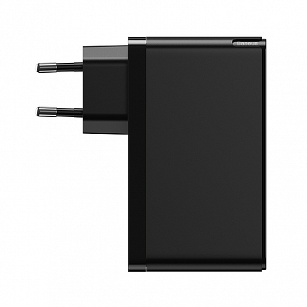 Зарядное устройство сетевое с USB и двумя Type-C входами 5А 120W и Type-C кабелем Baseus GaN2 Pro (быстрая зарядка QC, PD) черное