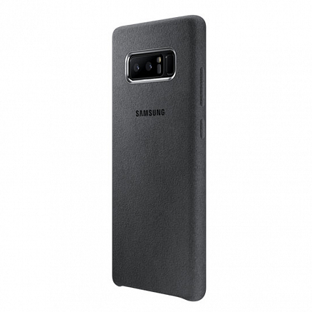 Чехол для Samsung Galaxy Note 8 оригинальный Alcantara Cover EF-XN950AJEG серый