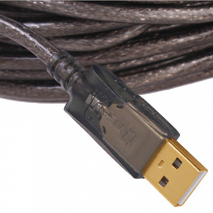 Кабель-удлинитель USB 2.0 (папа - мама) длина 10 м Dtech DT-5037 активный с ферритами