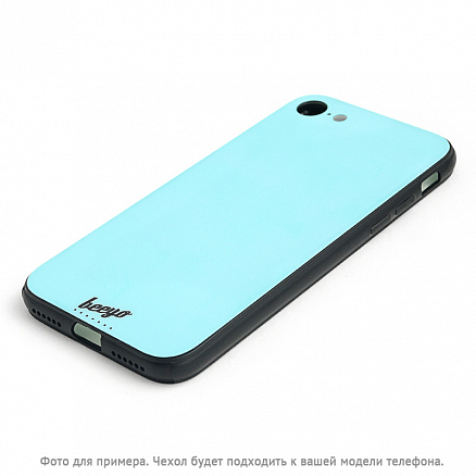 Чехол для iPhone X, XS гибридный Beeyo Glass голубой