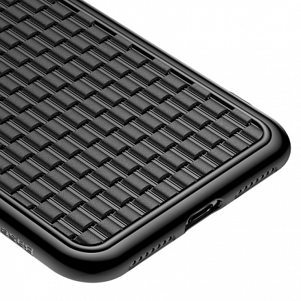 Чехол для iPhone XS Max гелевый Baseus Weaving V2 черный