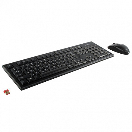 Набор клавиатура и мышь беспроводной A4Tech 3100N черный