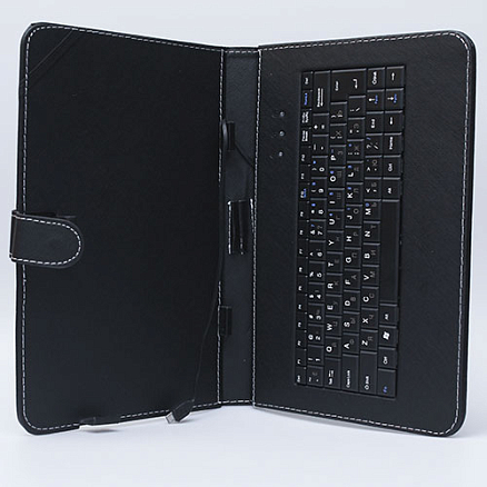 Чехол для планшета до 10 дюймов универсальный с русской клавиатурой Nova UNI-020 черный