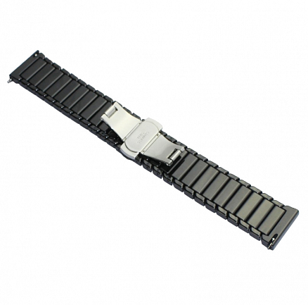 Ремешок-браслет для Samsung Galaxy Watch 46 мм керамический Nova Strip черный
