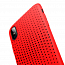 Чехол для iPhone X, XS гелевый Rock Dot красный