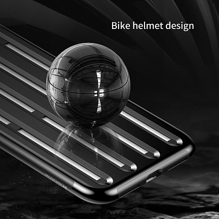 Чехол для iPhone XR гибридный Baseus Cycling Helmet черный