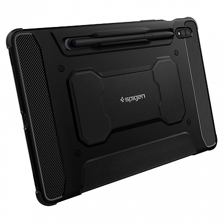 Чехол для Samsung Galaxy Tab S7 11.0 T870, T875, S8 11.0 гелевый Spigen Rugged Armor Pro черный