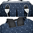 Рюкзак (сумка) Ankommling LD22 для мамы с отделением для бутылочек темно-синий в горошек