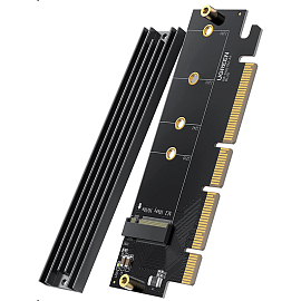 Адаптер PCI-E - M.2 NVME для SSD Ugreen CM465 черный