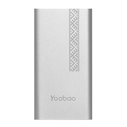 Внешний аккумулятор Yoobao PL8 Honar Edition ультратонкий 8000мАч (ток 2.1А) серебристый