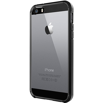 Чехол для iPhone 5, 5S, SE гибридный Spigen SGP Ultra Hybrid прозрачно-черный