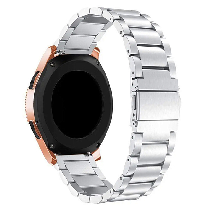 Ремешок-браслет для Samsung Galaxy Watch 4, 5, 5 Pro 40, 42, 44, 45 и 46 мм металлический Tech-Protect Stainless серебристый