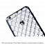 Чехол для iPhone 5, 5S, SE гелевый GreenGo Grid серебристый