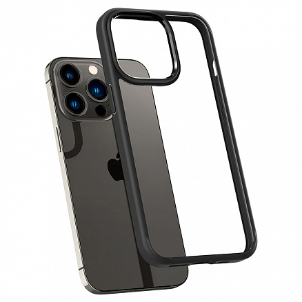 Чехол для iPhone 13 Pro гибридный Spigen SGP Ultra Hybrid прозрачно-черный матовый