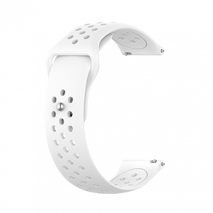Ремешок-браслет для Samsung Galaxy Watch 46 мм, Gear S3 силиконовый Nova New Nike белый