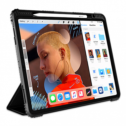Чехол для iPad Pro 12.9 2018 гибридный Nillkin Bumper черный