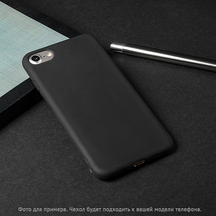 Чехол для iPhone 6, 6S гелевый Hurtel Matt Gel черный