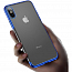 Чехол для iPhone X, XS гелевый Baseus Shining прозрачно-синий